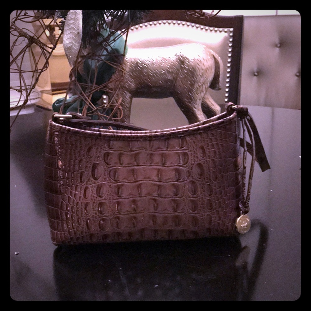 Brahmin small clutch or shoulder carry.